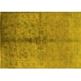 thumbnail image 1 of Ahgly Company Machine Washable Indoor Rectangle Oriental Yellow Traditional Area Rugs, 7' x 9', 1 of 4