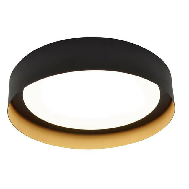 AFX RVF121400L30D1BKGD 17.5W Reveal Ceiling LED Light, Black & Gold