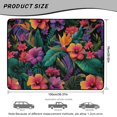 thumbnail image 7 of Qpednta Waterproof Tropical Hibiscus Trunk Liner 29"x39" Cargo Mat for SUV, Polyester Carpet Non-Slip Backing Machine Washable Dustproof Rear Trunk Protector Universal Fits Car Truck, 7 of 7