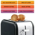 thumbnail image 4 of Kenmore 2-Slice Toaster, Stainless Steel, Bagel, Cancel, Defrost, Removable Crumb Tray, 4 of 8
