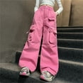 thumbnail image 7 of Ruyang Girls Cargo Active Tracksuit Trousers Cute Cool Lightweight Sweatpants with Multiple Pockets Baggy Jogger Pants, 7 of 7