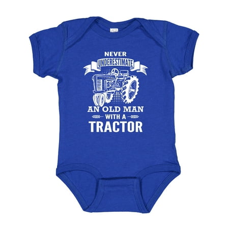 

Inktastic Old Man Tractor Boys Baby Bodysuit