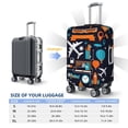 thumbnail image 6 of Easygdp Creative Transport Double-Sided Printed Elastic Suitcase Protective Cover,Invisible Zipper, Business Trip Luggage Cases,Washable And Resistant To Falling -X-Large, 6 of 9