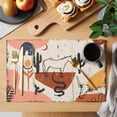 thumbnail image 2 of Western Boho Placemats Set of 12 Vintage Abstract Horse Cactus Plant Offwhite Place Mats Indoor Wipeable Table Mats Washable Dining Table Placemats for Kitchen Holiday Party Home Decor 13x19 Inch, 2 of 9