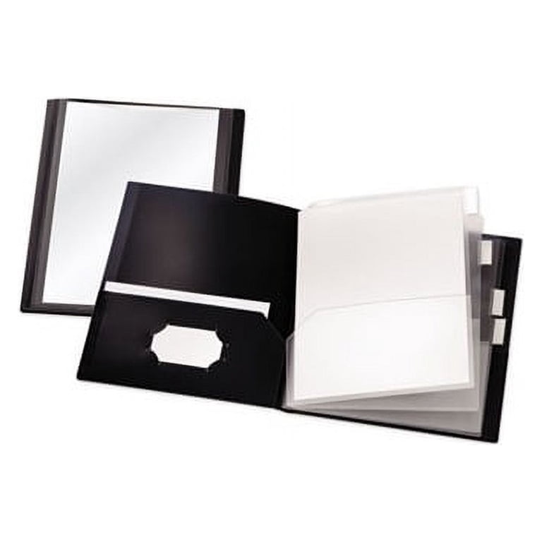 1InTheOffice 2-Pocket Folders – 10-Pack Letter Size Folders With Pockets, Assorted Colors, For School & Office
