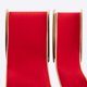 thumbnail image 4 of Cinta decorativa CSZD RIBBON, terciopelo rojo, 10 años, 10 m, bordes dorados, 4 of 9