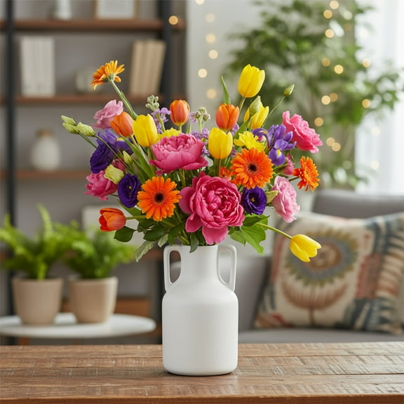 Jessamy Ceramic Round Bottle Vase