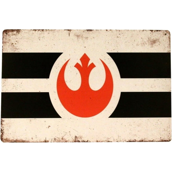 Vintage Rebel Alliance Metal Tin Sign Wall Art Decor 8 x 12 Inch