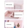 thumbnail image 4 of Qarigey Caja de joyería para mujer, organizador de botones multifunción para pendientes, caja de adornos de viaje, decoraciones de exhibición de Ropa, zapatos y accesorios Miscelánea Azul Qarigey AP017832-03, 4 of 6