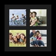 thumbnail image 2 of collage photo frame single mat with 4-5x5 openings and  black frame., 2 of 2