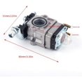 thumbnail image 2 of Kit carburetor pour todeuse à gazon 52cc, 49cc, 43cc with joint, pipe, spark plug and fuel filter (14 pieces), 2 of 4