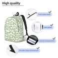 thumbnail image 3 of Defioc Cute Frog for Canvas Backpack,Travel Rucksack Unisex Knapsack Laptop Backpack for Work & College -Medium, 3 of 7
