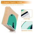 thumbnail image 5 of Yayeee Napkin Holder for Table Kitchen Paper Tissue Organization, Green Cat, 5 of 8