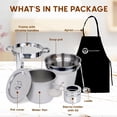 thumbnail image 2 of 11 QT Soup Chafer Station with Contemporary Marmite Water Pan, Stainless Steel, Including Fuel Holder & 6 Oz Ladle - Perfect for Buffets, Catering, and Events, 2 of 7