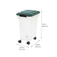 thumbnail image 4 of Remington 10 kg Airtight Dog Food Container with Wheels, Green, 4 of 7