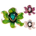 thumbnail image 7 of Soumake Elegant Peony Flower Shape Brooch Luxury Rhinestones Faux Crystal Inlaid Pin Overcoat Cardigan Enamel Badge Coat Accessories, 7 of 7