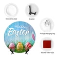 thumbnail image 4 of Wukai Happy Easter Print Decorative Plate for Display,Bone China Decorative Plate, Ceramic Dinner Plate with Stand, Vertical Ceramic Plate-8in, 4 of 6