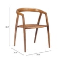 thumbnail image 4 of Ziran Dining Chair Walnut Dining Chair, Modern Style, Armrest support, Elm Wood, Indoor Dining, 4 of 10