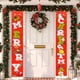 thumbnail image 5 of Navidad Colgando Banners Porche Signos de porche Vertical Cumpleaños Exterior Decoración Inicio Ventana Adornos Adornos Puerta 16620 2 Piezas Speravity HA010123-02B, 5 of 6