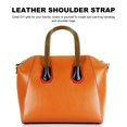 thumbnail image 4 of EeaseCA 2 Set Leather Handbag Handles Tote Bag Replacement Straps Bag Belts with Rivets, 4 of 7