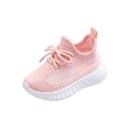 thumbnail image 2 of Boys Girls Breathable Mesh Shoes, Toddler Baby Girls Boys Tennis Walking Barefoot Slip On Shoes Summer Soft Sole Flexible Cheer Shoes Breathable Outdoor Soccer Rubber Sneakers, Pink 27/7C, 2 of 4