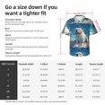 thumbnail image 5 of Fuzoiu Starry Sky Cloud Bulldog Print Hawaiian Shirt for Men, Summer Beach Casual Short Sleeve Button Down Shirts, Men’s Beach Summer Shirts with Pocket,Large, 5 of 7