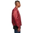 thumbnail image 3 of Build Your Brand - Chaqueta estilo bomber en contraste par ahombre (Burdeos) Build Your Brand UTRW5670_burgundy, 3 of 3