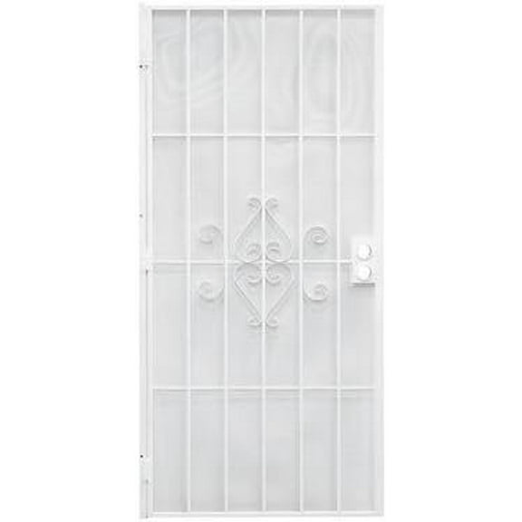 32" WHT STL Secur Door