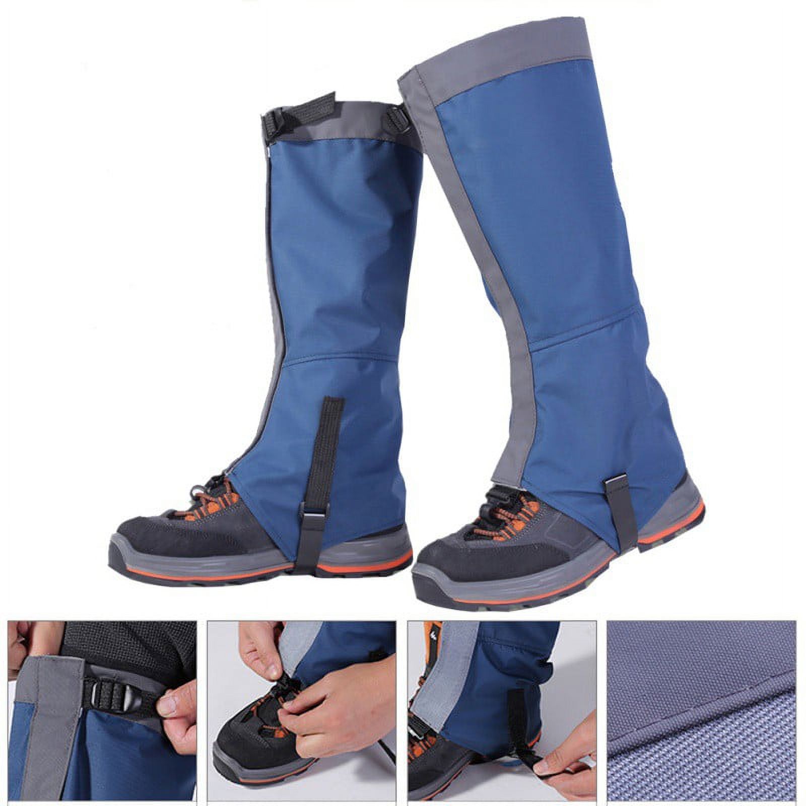 Outdoor Mountain Hiking Hunting Boot Gaiters Waterproof Snow Snake High Leg Shoes Cover - image 4 of 9