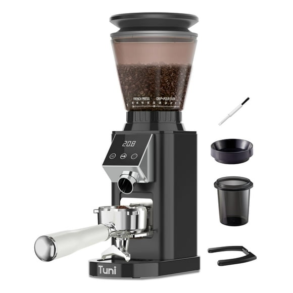 Molinillo de café Tuni G1 con rebabas cónicas, 48 ajustes de molienda, 250 g