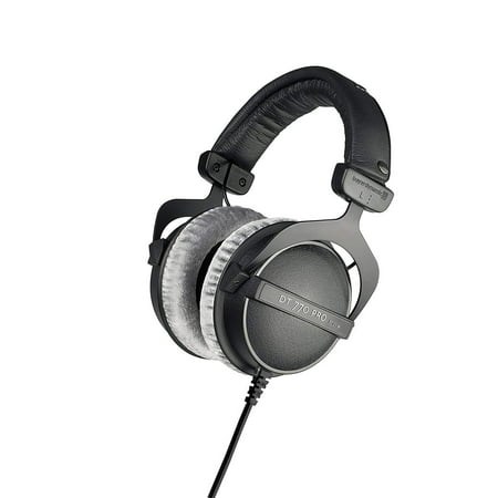Beyerdynamic DT 770 PRO 80 Ohm Over-Ear Studio Headphones in black. Enclosed design, wired for professional recording and