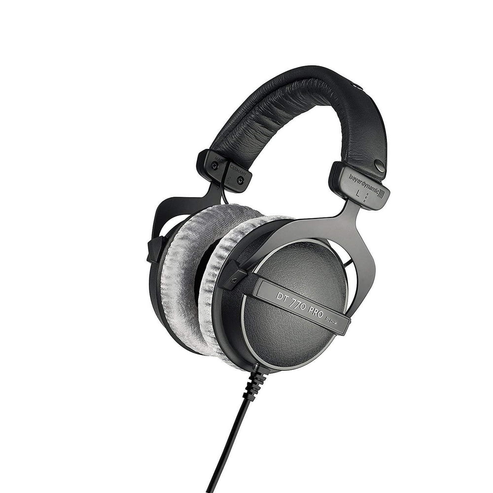 Beyerdynamic DT 770 PRO 80 Ohm Over-Ear Studio Headphones. Enclosed design, wired for professional recording and monitoring
