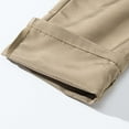 thumbnail image 2 of Men's Cargo Pants Tactical Waterproof Lightweight Athletic Pant Hiking Outdoor Zipper Trousers with Multiple Pockets Khaki XXXL, 2 of 8