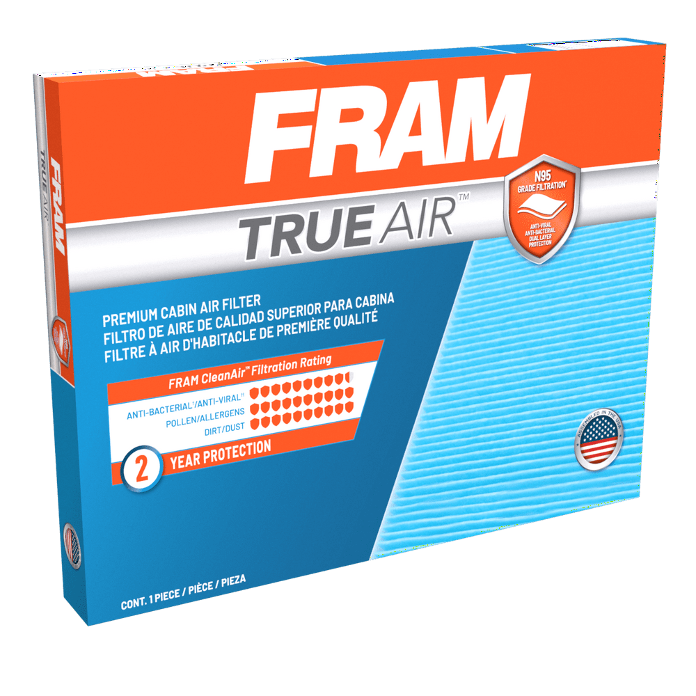 FRAM CV11182 TrueAir Premium Cabin Air Filter with N95 Grade Filter