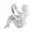 thumbnail image 1 of Innovadores Adornos de Estantería Con Moldura de Pulpa de Lectura para Mujer, Estatua de Estilo Pensador para escritorio de Oficina en Casa, 1 of 7