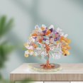 thumbnail image 4 of lionlar Natural Crystal Money Tree Agate Base Home Ornaments Thanksgiving Gift Colorful, 4 of 8