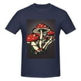 thumbnail image 4 of Bingfone Red Mushrooms Men'S Loose Fit Short-Sleeve Pocket T-Shirt, 4 of 7