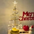 thumbnail image 5 of KEINXS Christmas Tree Crystal Lamp  Crystal Spiral Christmas Tree with Glittering Star  13 Inch Gold Christmas Tree Light with Metal Stand, 5 of 8