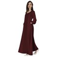 thumbnail image 3 of Bimba Women Islamic Prayer Dress With Hijab Cuff Sleeves Traditional Muslim Abaya Dresses, 3 of 7