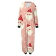 thumbnail image 6 of Odeerbi Christmas Onesie Pajamas for Family Holiday Sleep Jumpsuit Long Sleeve Family Christmas Pajamas Matching Sets Mom Printed Loungewear Jumpsuit Sleepwear Xmas PJs Set Red, 6 of 7