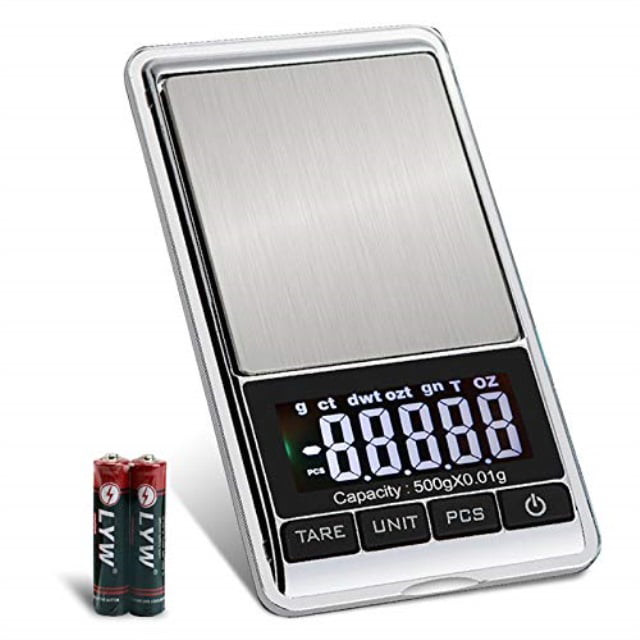 0.001g-500g Mini Digital Jewelry Pocket Scale Gram Precise Weighing Balance .Miy 
