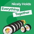 thumbnail image 5 of Premium Nori Sheets for Sushi & Gimbap - Korean Roasted Seaweed Sheets, 20 Full Size Sheets, Pack of 3 - Naturally Salty Sushi Nori with Umami Flavor, 10 Calories, No Sugar, 5 of 5
