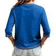thumbnail image 4 of Halloween Tops for Women Funny Vintage Witch Graphic Tees Tops Casual Crewneck 3/4 Length Sleeve Witch Shirt for Halloween Party Costumes Fall Events and Casual Wear, 4 of 4