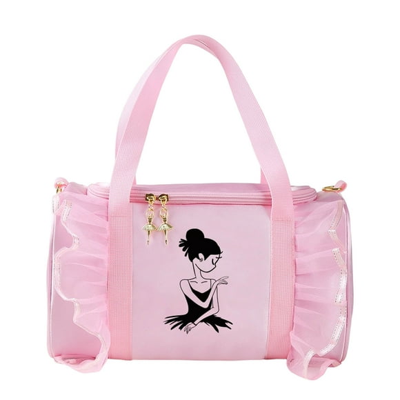TIELUTT Children's Dance Ballet Large Capacity Fashion Handbag Dance Duffel Travel Lace Suitable for Children Girls Mans Bag Travel Bag for Women Womens Weekend Bag Backpack for Sports Travel Bag for