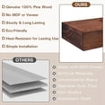 thumbnail image 3 of 72 inch Walnut Handcrafted Solid Mantel Shelf for Over Fireplace - Wall Mounted Floating Mantel Shelf with Invisible Brackets, 3 of 7