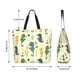 thumbnail image 5 of Balery Seahorse Bolsa Tote Estilo Estético con Cremalleras, Bolsa de Hombro, Bolsa de Compras Grande y Plegable, 5 of 8