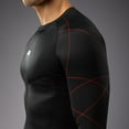thumbnail image 6 of Venum Tactical XT Men's Long Sleeve Rashguard - Black/Fire Red - Large, 6 of 8