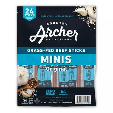 Country Archer Original Mini Beef Sticks 0.5 Ounce (24 Count)