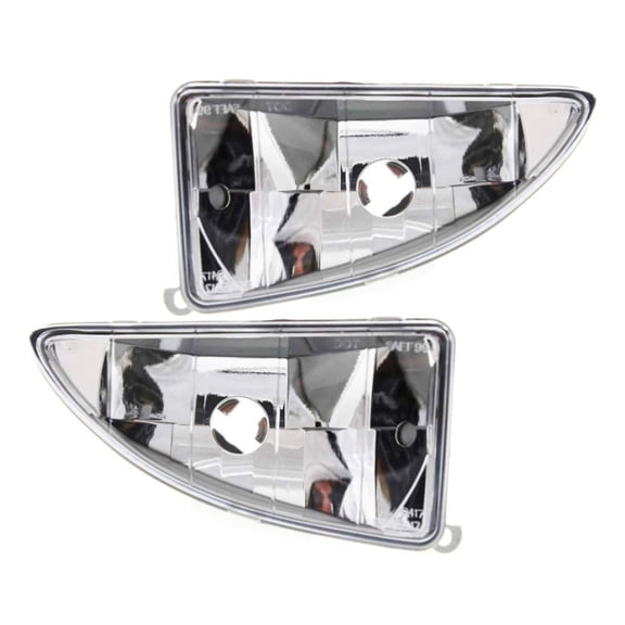 EPIC LIGHTING OE Style Halogen Fog Lights Assembly Replacement for FORD 00-04 FOCUS [ FO2592177 FO2593177 YS4Z15L203BB YS4Z15L203BA ] Pair