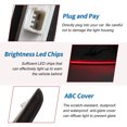 thumbnail image 4 of Luz de freno trasera LED Unique Bargains para Audi A3 S3 RS3 8P Sportback 2004-2013 No. 8P4945097A Negro 3ª lámpara de freno de alto montaje trasera central de alto nivel, 4 of 7